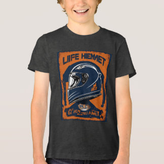 O design do capacete será simples e atraente Tri-Blend shirt