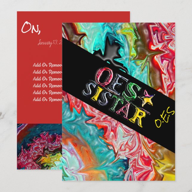 O.E.S. SISTAR EINLADUNG (Vorne/Hinten)