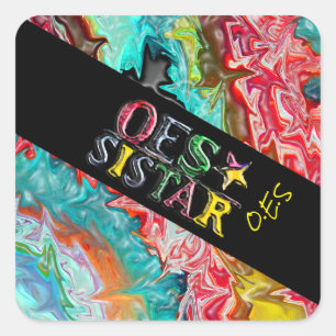 O.E.S. SISTAR QUADRATISCHER AUFKLEBER