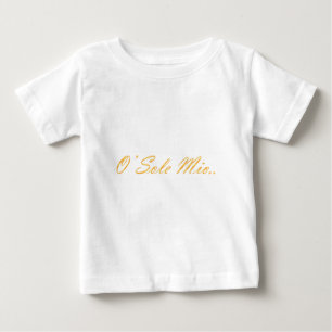 O-einziges Mio. Dekorativer Steigungstext Baby T-shirt