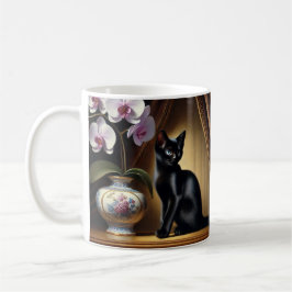 "O Encanto Felino: GCaneca branca clássica, 325 ml Kaffeetasse