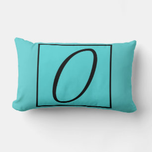 O ERSTE PILLOW - Buchstabe O über den Hintergrund Lendenkissen