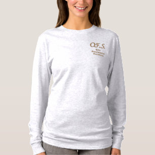 O.F.S. Dritte Ordnung Franziskaner besticktes Shir Langarmshirt