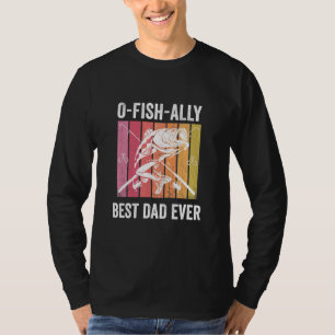 O Fisch alleiniger bester Vater je Retro Fisherman T-Shirt
