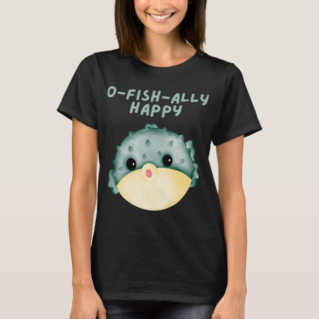 O-Fisch-ally Glücklich T-Shirt (Vorderseite)
