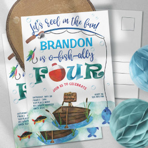 O-Fisch-Ally, Little Fisherman, Fischen 4. Einladungspostkarte