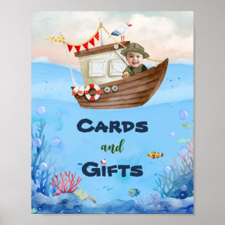 O-fisch-ally One Angel-Fischer Geburtstags-Schild Poster