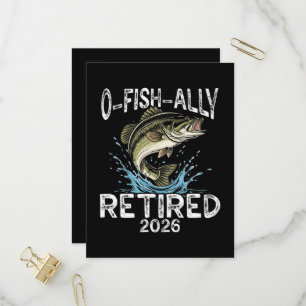 O-Fisch-ally Ruhestand 2026 Humor Lustig Einladungspostkarte