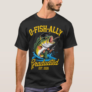 O Fisch Verbündeter Abschluss 2026 lustiges Angeln T-Shirt