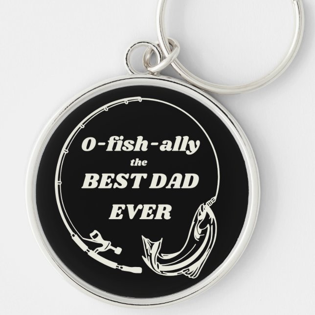 O-Fish-ally Best Vater Schlüsselanhänger (Vorne)