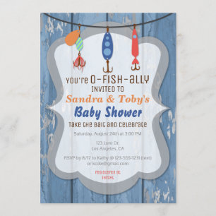 O-FISH-ALLY, das Babyparty-Einladung fischt Einladung