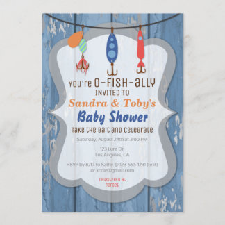 O-FISH-ALLY, das Babyparty-Einladung fischt Einladung