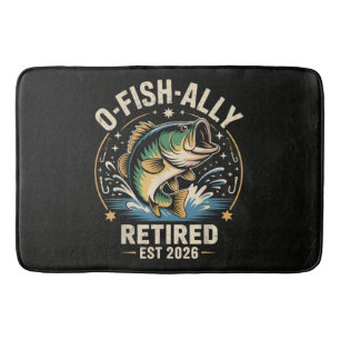O-Fish-Ally Im Ruhestand 2026 Fischer Angeln Badematte