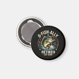 O-Fish-Ally Im Ruhestand 2026 Fischer Angeln Magnet