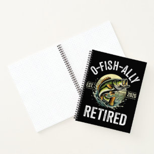 O-Fish-Ally Im Ruhestand 2026 Fischer Angeln Notizbuch