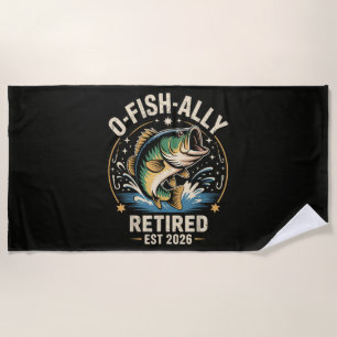 O-Fish-Ally Im Ruhestand 2026 Fischer Angeln Strandtuch