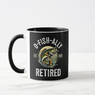 O-Fish-Ally Im Ruhestand 2026 Fischer Angeln Tasse
