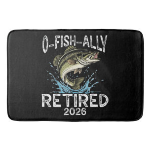 O-Fish-Ally Im Ruhestand 2026 Humor Lustig Badematte