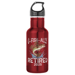 O-Fish-Ally Im Ruhestand 2026 Humor Lustig Edelstahlflasche
