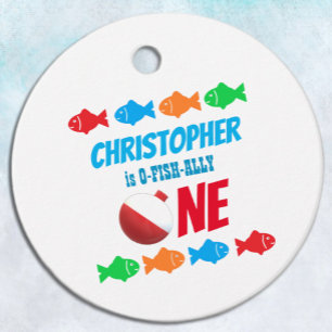 O-Fish-Ally One Fishing 1. Geburtstag Geschenkanhänger