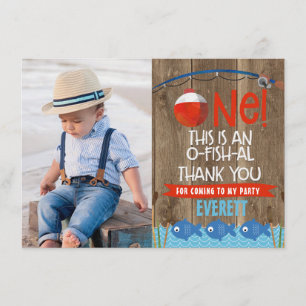 O-Fish-ally One Foto Dankeschön Card Dankeskarte