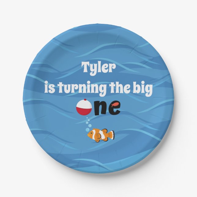 O-Fish-ally One Party Personalisierte Teller (Vorderseite)