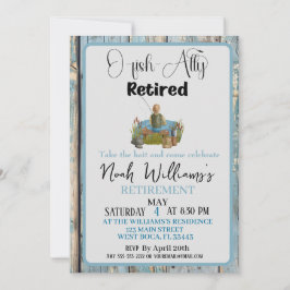 O-Fish-ally Remüde Funny Fisherman Retirement Einladung