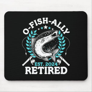 O-fish-ally Ruhestand 2024 Geschenke zum Rentenein Mousepad