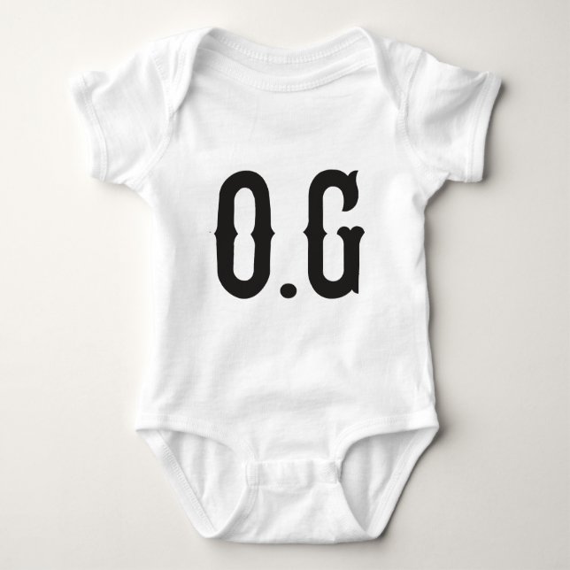 O.G Vorlagengangster Baby Strampler (Vorderseite)