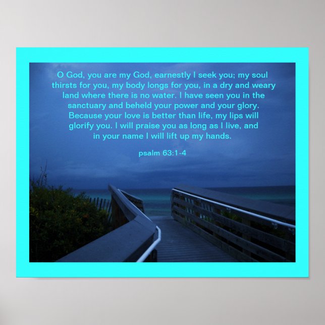 O GOTT, DU BIST MEIN GOTT POSTER (Vorne)