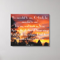 O Gott, sei barmherzig zu mir Bibelverse Psalm 57: