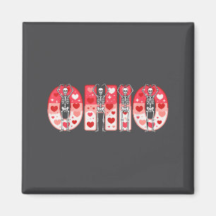 O-h-i-o Lustige Skelette Ohio Im Mittleren Westen Magnet
