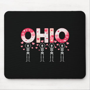 O-h-i-o Lustige Skelette Ohio Im Mittleren Westen Mousepad