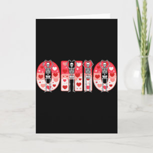 O-h-i-o Lustige Skelette Ohio In Midwestern Valent Karte