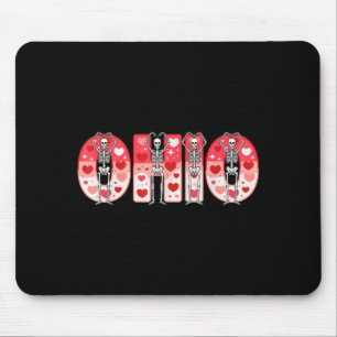 O-h-i-o Lustige Skelette Ohio In Midwestern Valent Mousepad