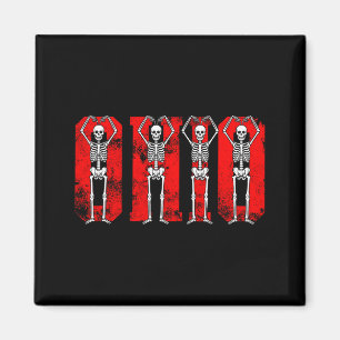 O-h-i-o Lustige Skelette Ohio In Mittleren Valenti Magnet