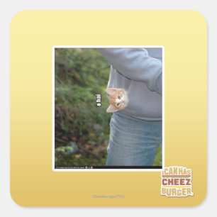 O hai quadratischer aufkleber