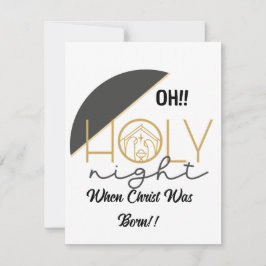 O Heilige Nacht Feiertagskarte