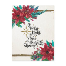 O Heilige Nacht, Weihnachts Carol Red Poinsettia