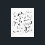 O Heilige Nacht | Weihnachtszeichen Leinwanddruck<br><div class="desc">O Heilige Nacht | Weihnachtszeichen</div>