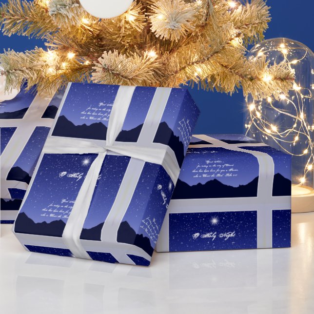 O Heilige Nachtschwärmerei Geschenkpapier (Feiertage)