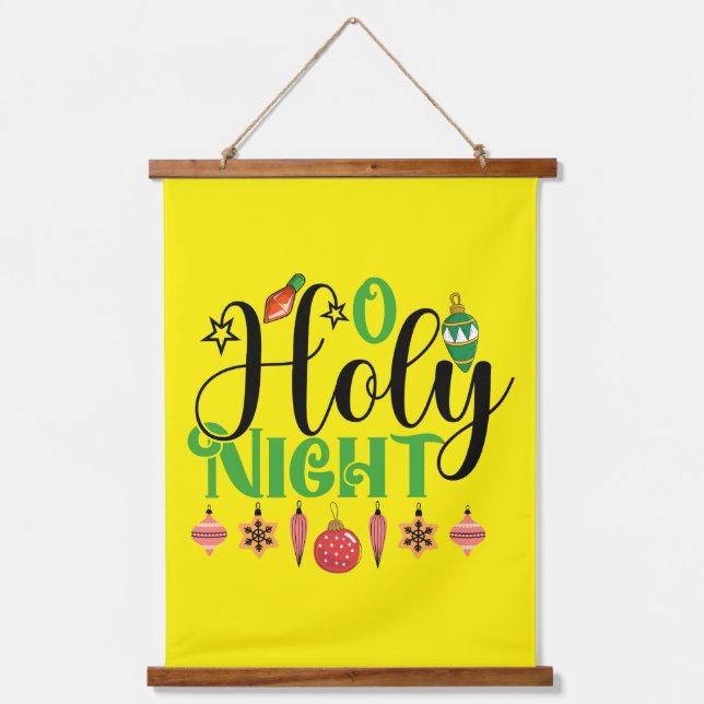 O Holy Night-84603 Wandteppich Mit Holzrahmen (Vorderseite)
