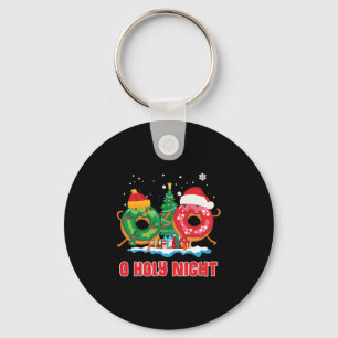 O Holy Night Funny Christmas Donut Pun Geschenk Xm Schlüsselanhänger
