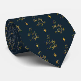 O Holy Night Navy & Gold Krawatte