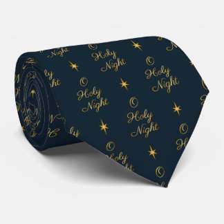 O Holy Night Navy & Gold Krawatte