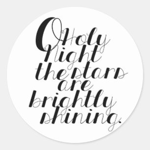 O Holy Night Stickers ronds