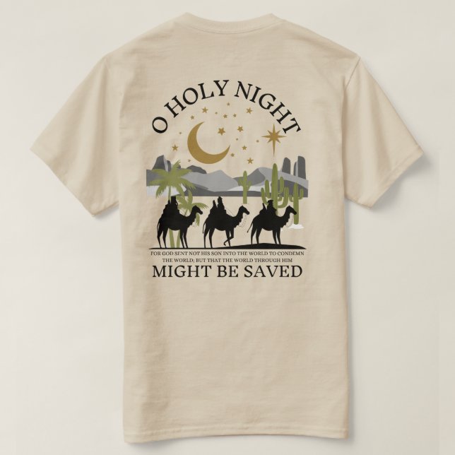 O HOLY NIGHT T-Shirt (Design Rückseite)