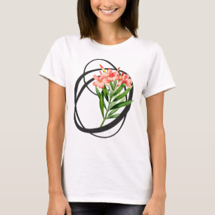 O initial, T-shirt Vintage Oleander