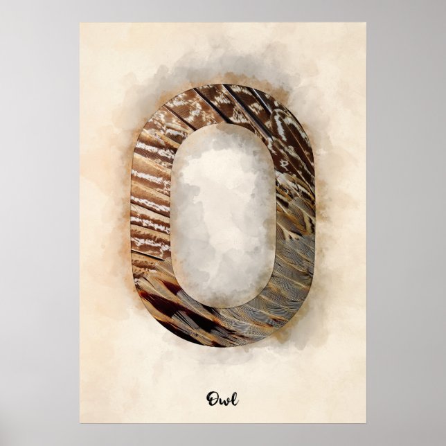 O ist für Eule Poster (Vorne)