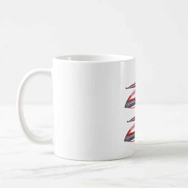 O ist für Oarfish Kaffeetasse (Links)